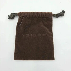 Michael Kors Drawstring Jewelry Watch Dust Bag Brown Small